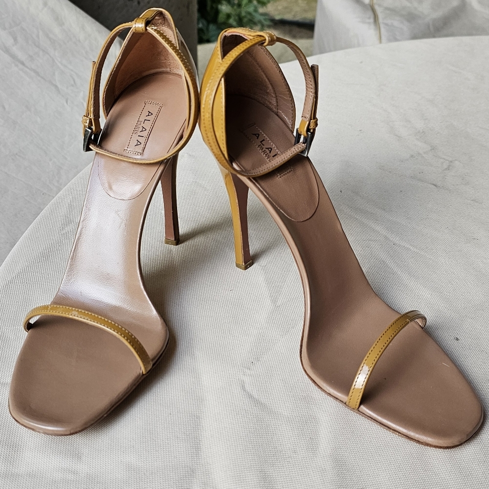 ALAÏA - Patent Leather Stiletto Sandal - NEVER WORN